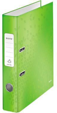 LEITZ Ordner WOW 10060001 DIN A4 50mm Pappe perlweiß – 180° Präzisionshebelmechanik