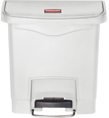 Rubbermaid SLIM JIM STEP-ON Tretabfalleimer 15 l beige – platzsparend & geräuscharm