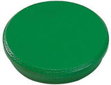 DAHLE Haftmagnet 95532-21401 32 mm rot, 10 Stück – runde Magnete mit Griffrand, 0,8 kg Tragkraft