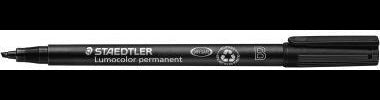 STAEDTLER Lumocolor permanent 314 Folienstift schwarz 1-2,5 mm Keilspitze – wisch- und wasserfest