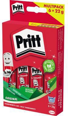 PRITT Klebestift Original Multipack 10x11g – 97% naturbasierte Inhaltsstoffe, lösemittelfrei
