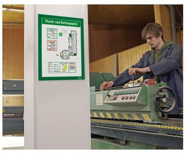 DURABLE Magnetrahmen DURAFRAME DIN A4 grün 2 St./Pack. – Selbstklebend & Magnetisch
