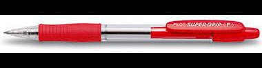 PILOT Kugelschreiber Super Grip F – Dokumentenecht, Transparent, Schwarz