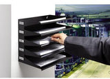DURABLE Sortierstation 336001 A4/Folio 5 Fächer Stahlblech schwarz