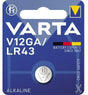 VARTA Knopfzelle V12GA/LR43 1,5V 120mAh Alkaline für Autoschlüssel & Elektronik