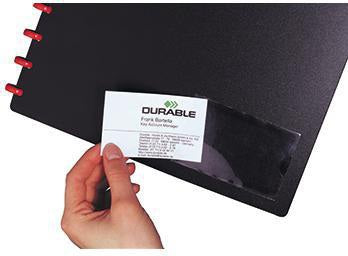 DURABLE POCKETFIX Selbstklebetasche 105x148 mm, 10 Stück, transparente Weichfolie