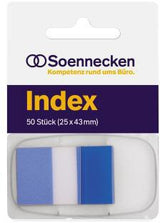 Soennecken Haftstreifen Index 5820 gelb 43 x 25 mm 50 Streifen im Spender