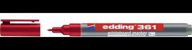edding Boardmarker 361 – Schnelltrocknender Whiteboardmarker, schwarz, 1 mm, nachfüllbar
