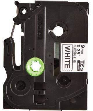 Brother Schriftbandkassette TZe-FX221 9mm – Flexi-Tape für Kabel und Leitungen