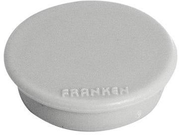 FRANKEN Haftmagnete HM10 rot 13 mm – 10 Stück mit Kunststoffkappe für Whiteboards