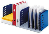 styro Belegfach styrorac 282-03007.98 – 7 Fächer, 8 Trennwände, 72,3 x 24,8 x 30,4 cm, schwarz/grau