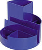 MAUL Stifteköcher 4117637 rund 6 Fächer Kunststoff blau – Schreibtisch-Organizer