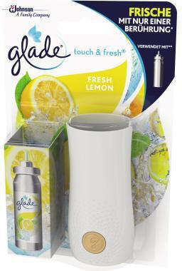 Glade Touch & Fresh Fresh Lemon Lufterfrischer 10ml inkl. Halter – Sofortige Frische