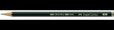 Faber-Castell Bleistift CASTELL 9000 6H dunkelgrün – Made in Germany, FSC-zertifiziert