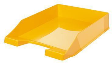 HAN Briefablage KLASSIK 1027-X-50 DIN A4/C4 lemon – Stapelbare Ablage in Hochglanz
