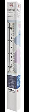 GBC Einhängeheftstreifen SureBind DIN A4 PVC transparent 100 St./Pack. – 10 Stanzlöcher