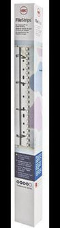 GBC Einhängeheftstreifen SureBind DIN A4 PVC transparent 100 St./Pack. – 10 Stanzlöcher