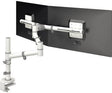 DATAFLEX Monitorschwenkarm Viewgo 48.130 – 2fach Monitorarm weiß, höhenverstellbar & ergonomisch