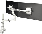 DATAFLEX Monitorschwenkarm Viewgo 48.130 – 2fach Monitorarm weiß, höhenverstellbar & ergonomisch