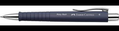 Faber-Castell Kugelschreiber POLY BALL 241151 M Mine blau Schaft blau