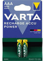 VARTA Akku Ready2Use AAA Micro HR03 1000mAh 2er-Pack – vorgeladen & sofort einsatzbereit