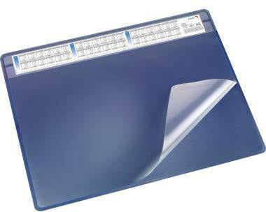 Läufer Schreibunterlage Durella Soft 47605 – 65 x 50 cm, blau, 3-Schichten, Made in Germany