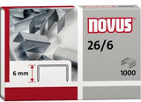 NOVUS Heftklammern 26/6 verzinkt – 1.000 Stück für Heftgeräte und Heftzangen