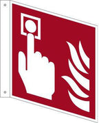F005 Brandmelder als Fahnenschild