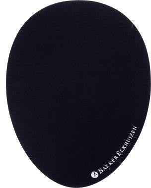 BakkerElkhuizen Mauspad Egg Ergo – Ergonomische Ei-Form, Antibakteriell, Rutschfest, Schwarz