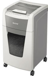 LEITZ Aktenvernichter IQ Autofeed Office 300 P-4 – 300 Blatt Autofeed, Partikelschnitt