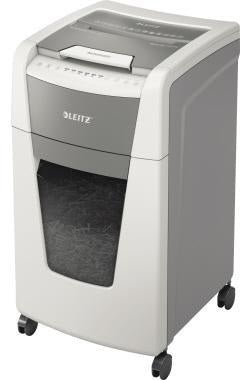 LEITZ Aktenvernichter IQ Autofeed Office 300 P-4 – 300 Blatt Autofeed, Partikelschnitt