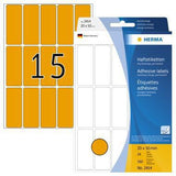 HERMA Universaletikett 2414 20x50 mm leuchtorange 360 Stück/Packung