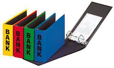 PAGNA Bankordner Basic Colours 40801-06 – Blau, DIN lang, 2-Ring-Mechanik, 25x14x5 cm