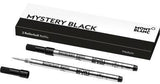 Montblanc Tintenrollermine Mystery Black M – 2er-Pack für Tintenroller