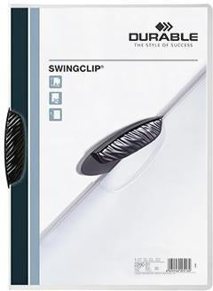 DURABLE Klemmmappe SWINGCLIP 226001 DIN A4 transparent mit schwenkbarer Klemme