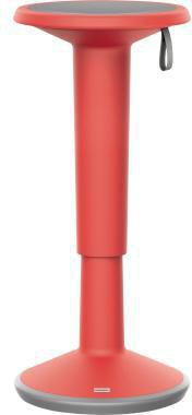 INTERSTUHL UPis1 110U Sitz-Steh-Hocker – Höhenverstellbar 59-84,5 cm, Rot/Basaltgrau