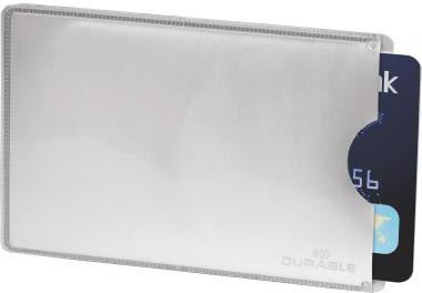 DURABLE RFID SECURE Kartenhülle 54x86 mm, 10 Stück, Schutz vor unbefugtem Auslesen