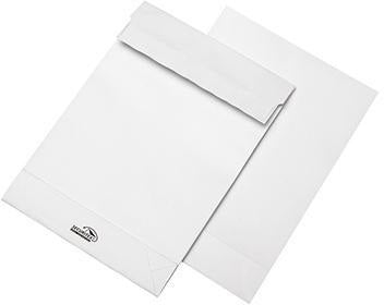 SECURITEX Faltentasche DIN B4 130 g/m² weiß mit Haftklebung – 100 Stück