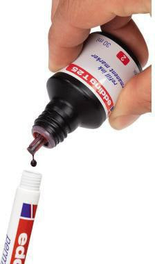 edding Nachfülltusche T 25 30 ml geruchsarme schwarze Tusche für Permanentmarker