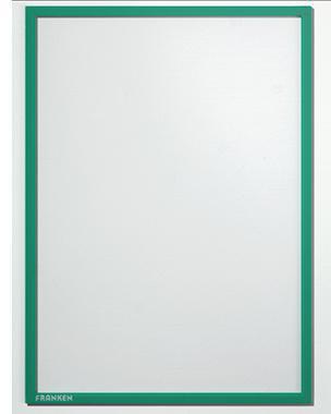 FRANKEN Dokumentenhalter Frame It X-tra!Line DIN A4 blau Hartfolie magnetisch