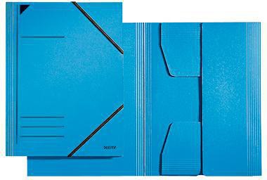 LEITZ Eckspannermappe 39810015 DIN A4 Karton gelb mit Gummizugverschluss