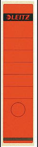 LEITZ Ordnerrückenetikett 61,5 x 285 mm weiß, 10 Stück – selbstklebend mit Greifrand