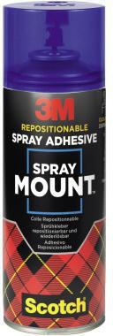 Scotch Sprühkleber SprayMount 51847 400ml – Repositionierbarer Kleber für Papier & Karton