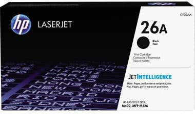 HP Toner CF226A 26A Schwarz – Original HP Tonerkartusche für ca. 3.100 Seiten
