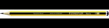 STAEDTLER Noris 120 Bleistift 2B sechskant gelb/schwarz – bruchfeste Mine, Made in Germany