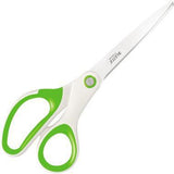 LEITZ Universalschere WOW 53192001 205 mm, titanbeschichtete Klingen, ergonomischer Softgrip-Griff, perlweiß