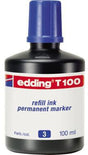 edding Nachfülltusche T 100 – 100 ml blaue geruchsarme Tinte für Marker, Pinsel & Stempel