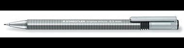 STAEDTLER Druckbleistift triplus micro 774 0,7 mm B mit Radierer, grau, ergonomisch