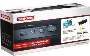 edding Toner EDD-1080 gelb kompatibel mit Brother TN-421Y – ca. 1.800 Seiten