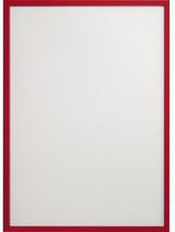 FRANKEN Dokumentenhalter ITH4M/10 01 A4 rot 10 Stück – Magnethaftende Hartfolien-Hüllen